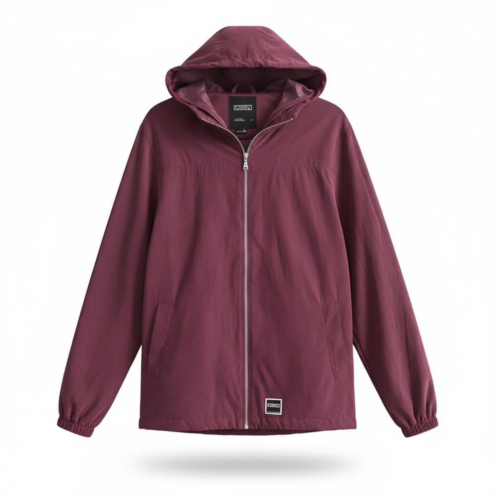 Ezekiel Men's Windbreaker Jacket in Burgundy